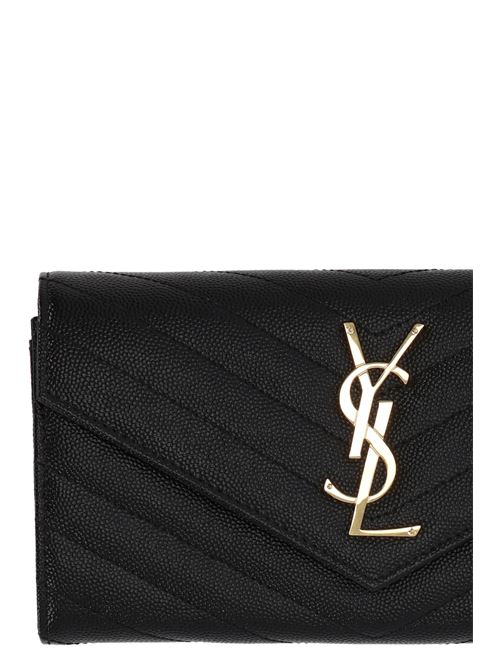 Cassandra matelassé large flap wallet Saint Laurent | 372264BOW011000